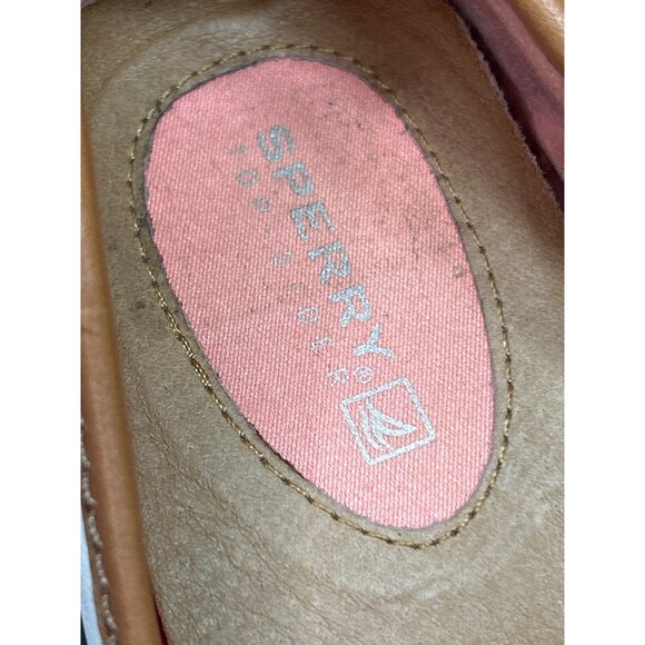 Sperry Womens Size 6M Leather Ballet Flats White & Brown - Picture 3 of 8